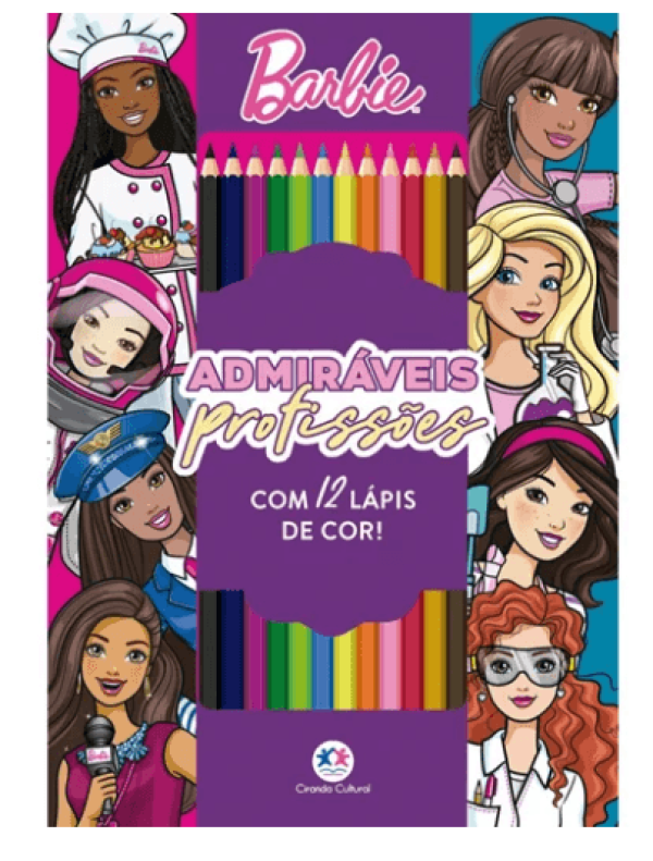 Encontraproduto.com.br - Livro Barbie Admiráveis Profissões para Colorir - Ciranda Cultural