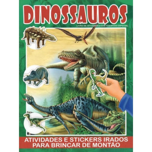 Encontraproduto.com.br - Dinossauros Livro De Atividades Com Adesivos