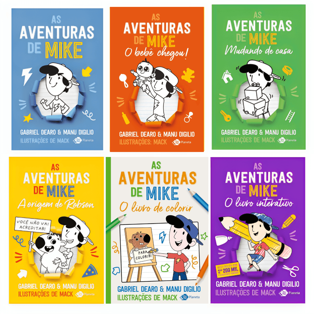 Encontraproduto.com.br - Coleção Especial - As Aventuras de Mike - 6 volumes