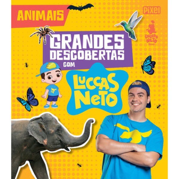 Encontraproduto.com.br - Livro Infantil - Grandes Descobertas com Luccas Neto - Animais - Catavento