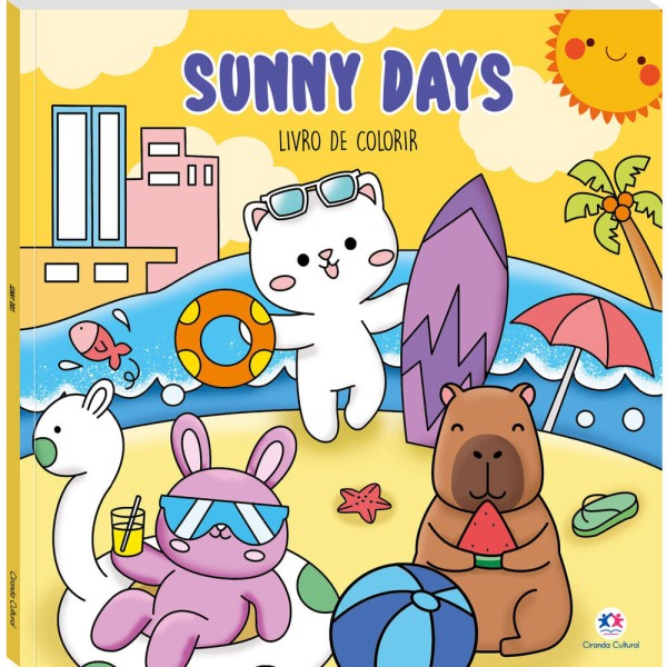 Livro Colorir Sunny Days - CIRANDA CULTURAL