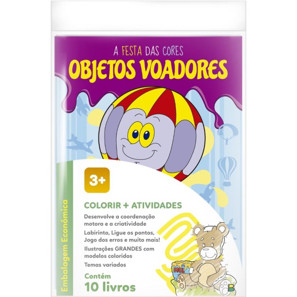 Encontraproduto.com.br - Livrinho De Colorir E Atividades Festa Das Cores C/10 Ref 1028685