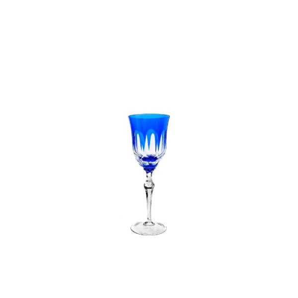 Taça licor em cristal Strauss Overlay 237.055 110ml azul escuro