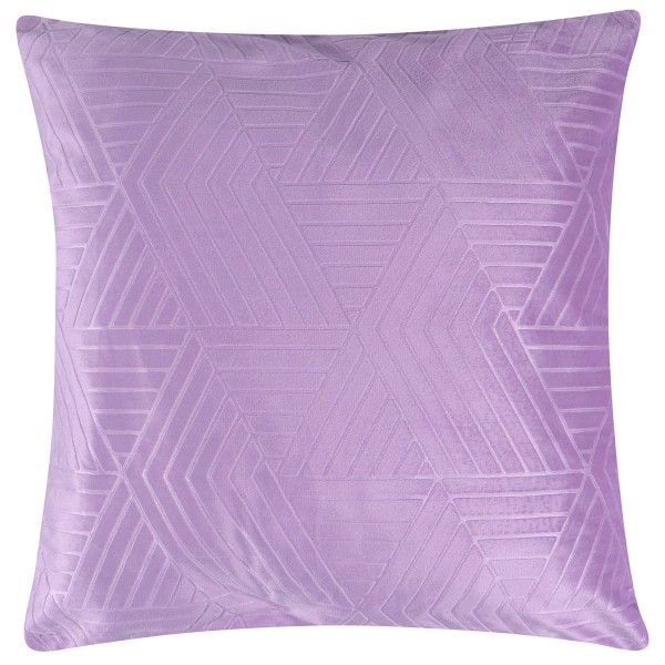 Encontraproduto.com.br - Capa De Almofada 43X43 Color Emboss Piramide Lilas
