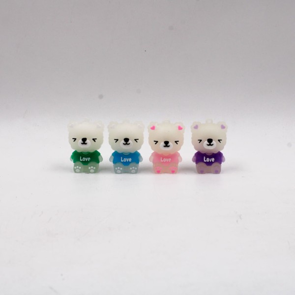 Encontraproduto.com.br - PINGENTE DOS URSINHOS 50MM EMBORRACHADO COM 12 PEÇAS