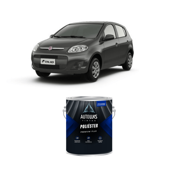 Encontraproduto.com.br - Tinta Poliéster Cinza Cromo Perol FIAT 0,9L Autoluks