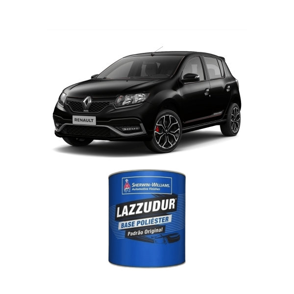 Encontraproduto.com.br - Tinta Poliéster Preto Nacre Pearl Renault 676 0,9L