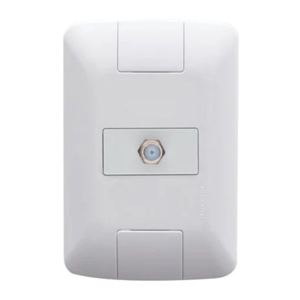 Tomada Aria Coaxial Para TV Branco Tramontina