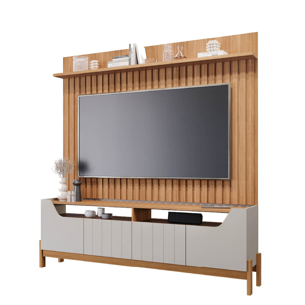 Painel Trend + Bancada Moema Permobili para TV até 70