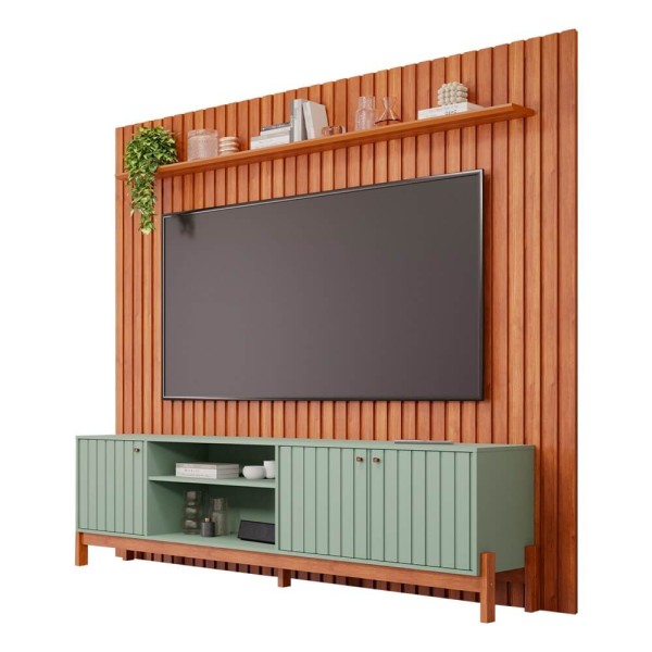 Painel Permóbili Maragogi + Bancada Permóbili Holanda - Salvia/Cinamomo