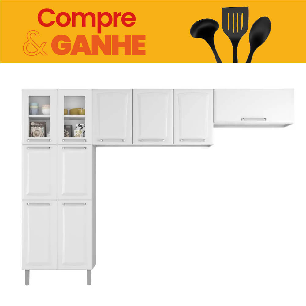 Kit Cozinha modulada Itatiaia Tarsila 3 peças e Ganhe 1 Conjunto de utensílios