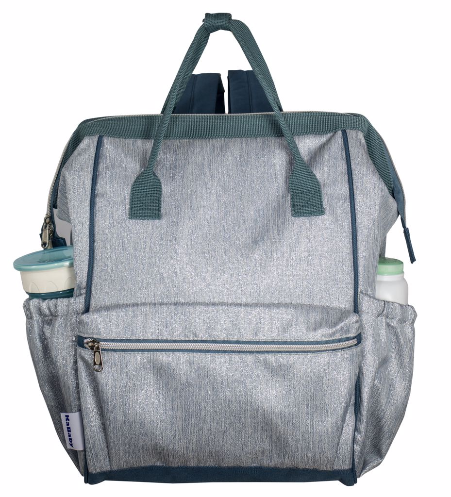 Encontraproduto.com.br - Mochila Maternidade Boca de Peixe Silver