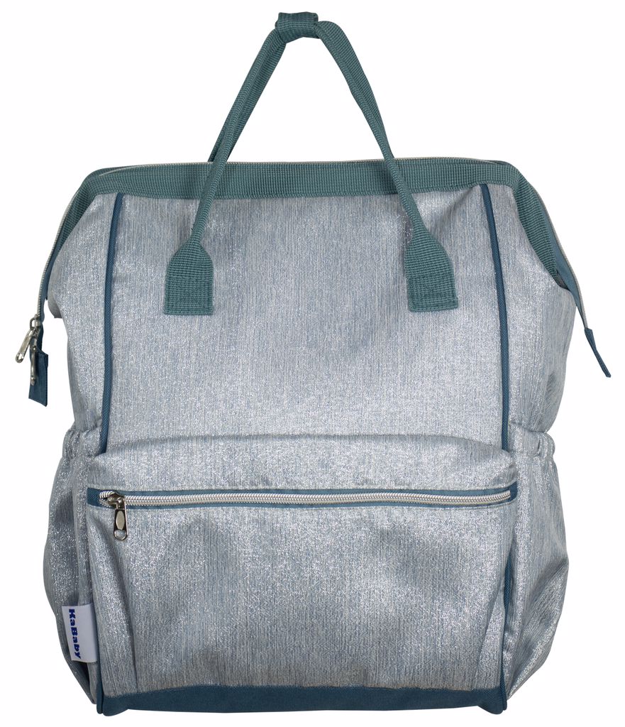 Encontraproduto.com.br - Mochila Maternidade Boca de Peixe Silver