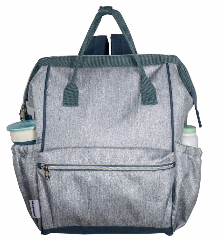 Encontraproduto.com.br - Mochila Maternidade Boca de Peixe Silver