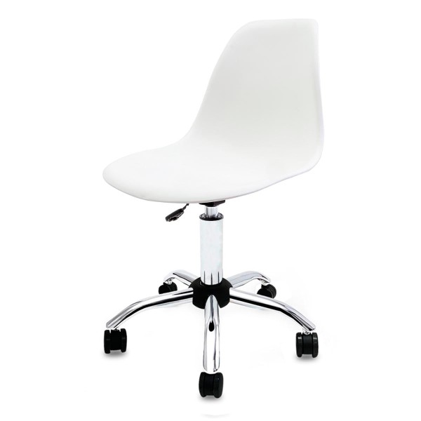Encontraproduto.com.br - CADEIRA EAMES PP BRANCA OFFICE CROMADA CX2