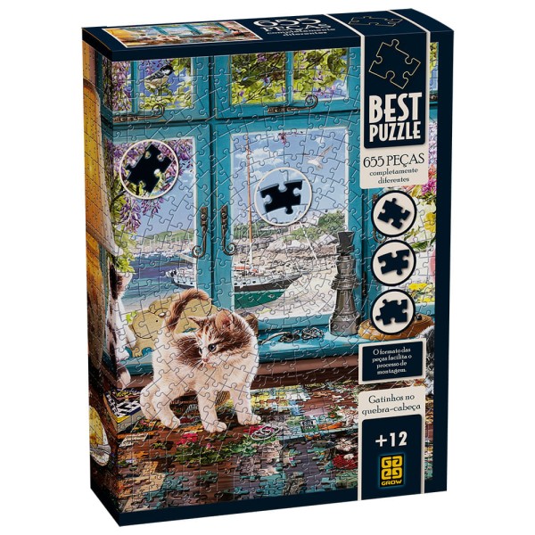 Encontraproduto.com.br - Combo Quebra-cabeças Paraíso dos Gatos