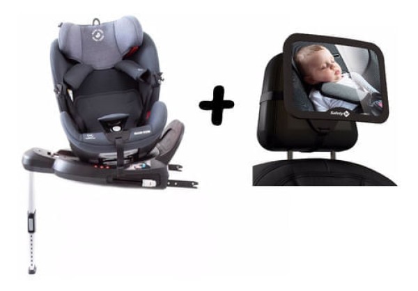 Encontraproduto.com.br - Cadeirinha de Carro Spinel 360º Maxi-Cosi 0 a 36 Kg Authentic Graphite + Espelho Back Seat