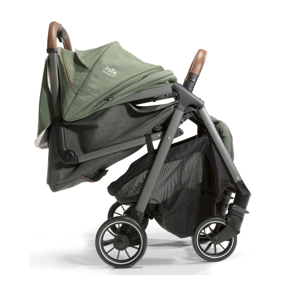 Encontraproduto.com.br - Carrinho de Bebê Combo Parcel Verde Pine com Bebê Conforto I-snug Shale Joie
