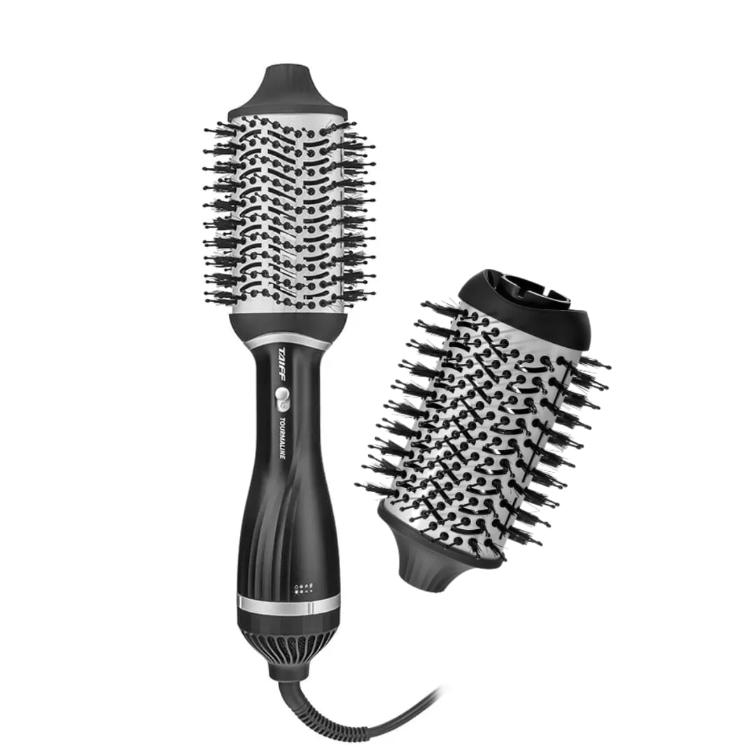 Encontraproduto.com.br - Kit Taiff Escova Tourmaline 220V + Refil Escova Oval Taiff Tourmaline