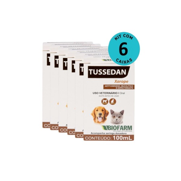 Encontraproduto.com.br - Kit Xarope Tussedan Biofarm 100ml C/ 6 unidades