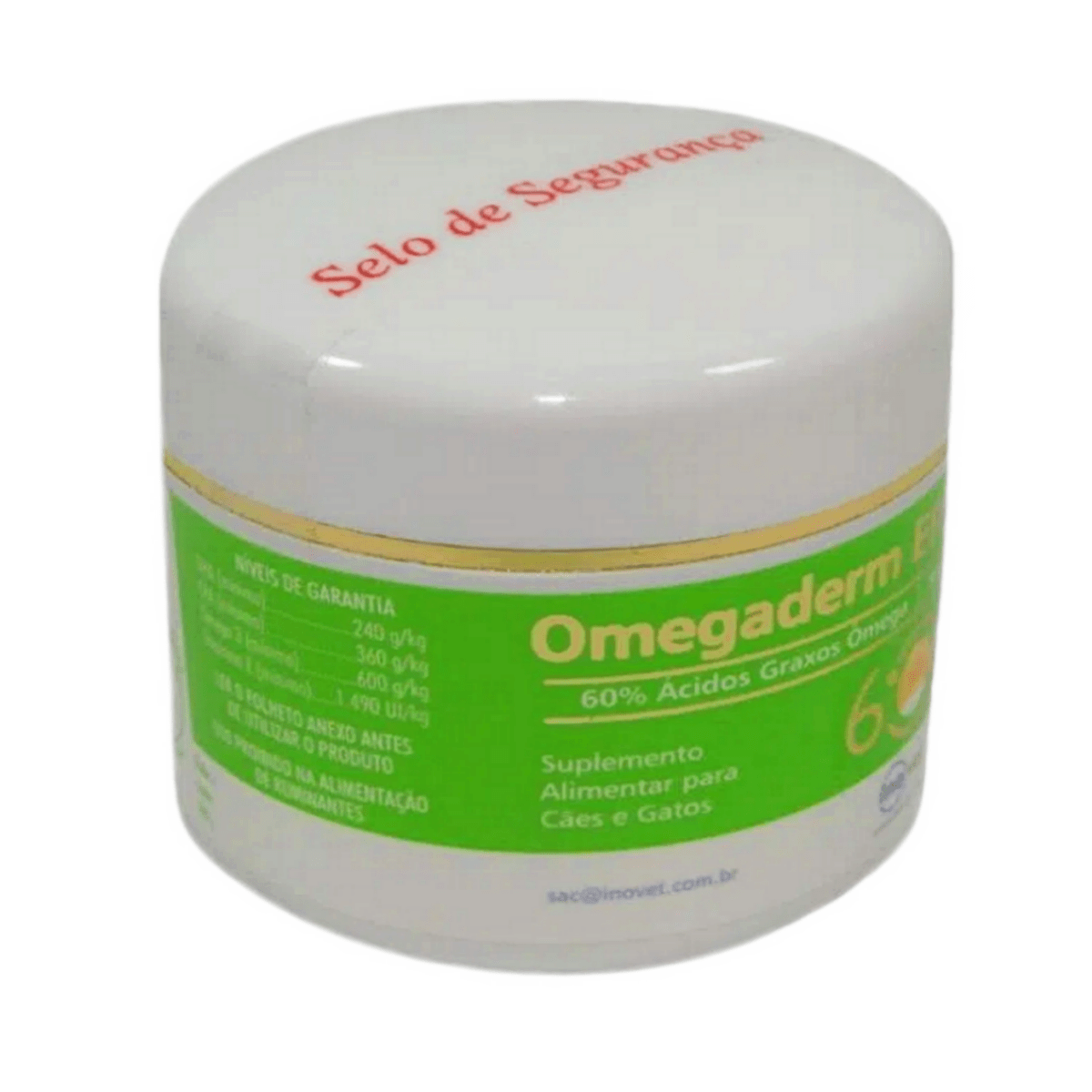 Omegaderm EPA & DHA 60 Suplemento P/ Cães e Gatos 500mg C/ 30 cáp. Inovet Kit com 3