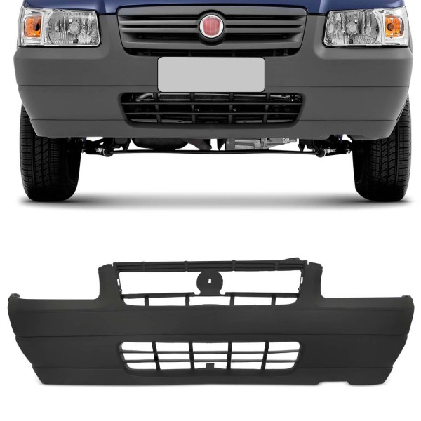 Encontraproduto.com.br - Parachoque Dianteiro Uno Way Economy 2008 2009 2010 2011 Cinza Texturizado