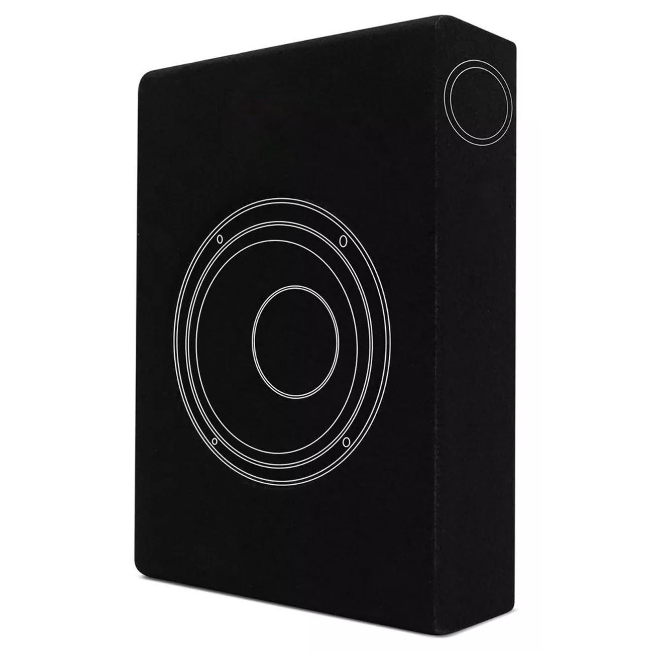 Caixa Slim Dutada Toyota Alto Falante 8 Polegadas 7,3 Litros Carpete Preto R Acoustic