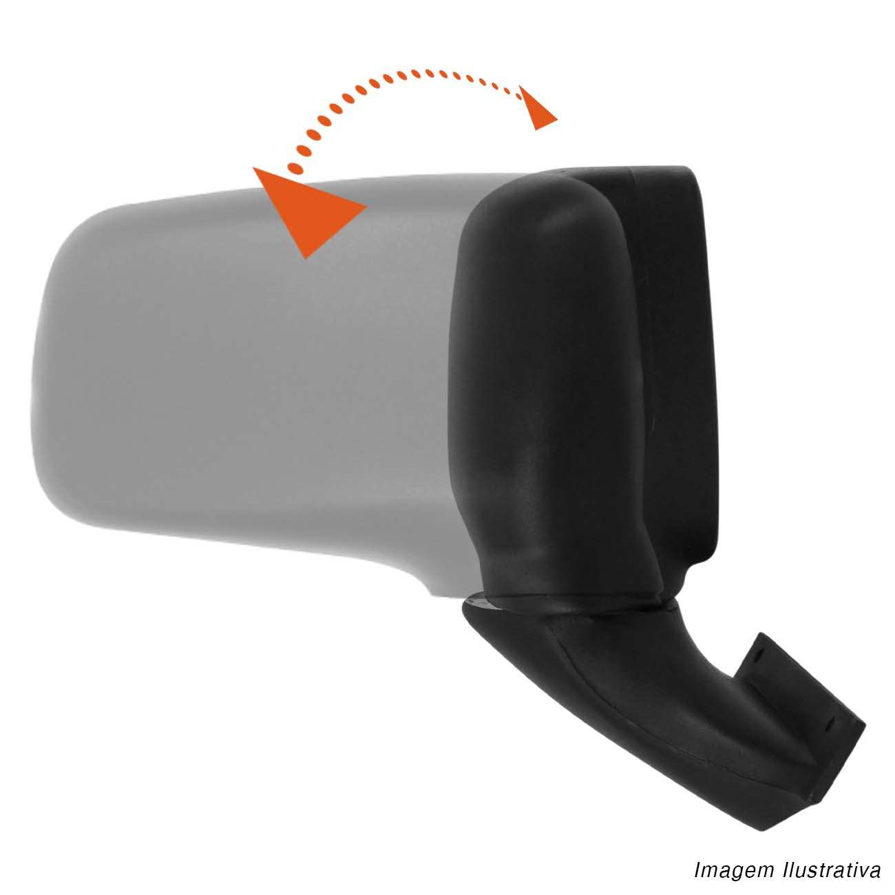Encontraproduto.com.br - Retrovisor Del Rey Belina Scala 1985 a 1992 Pampa 1992 a 1997 Preto com Controle