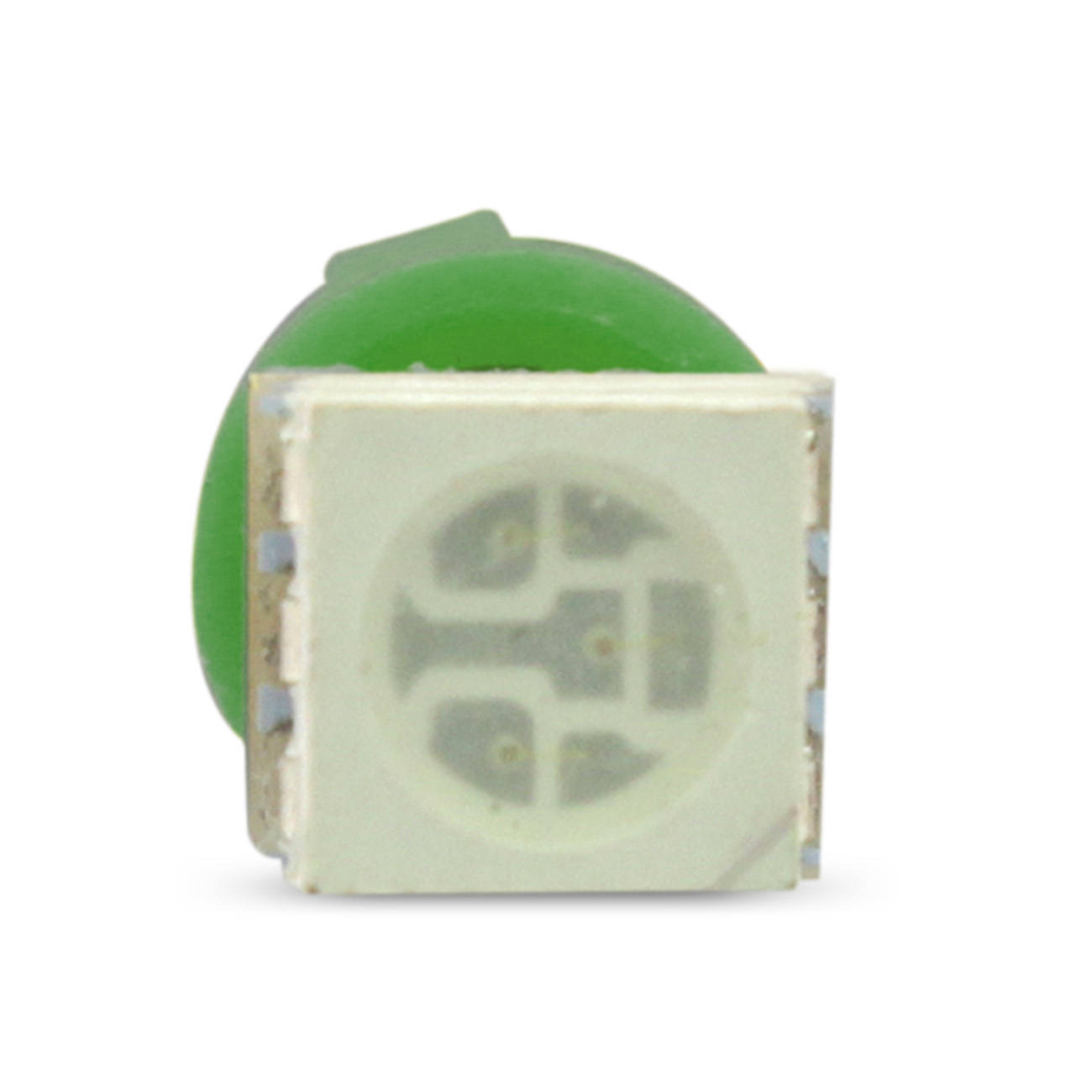 Encontraproduto.com.br - Lâmpada LED T5 Pingo Esmagadinha 1 LED 12V 0,36W Verde para Aplicação no Painel Carro