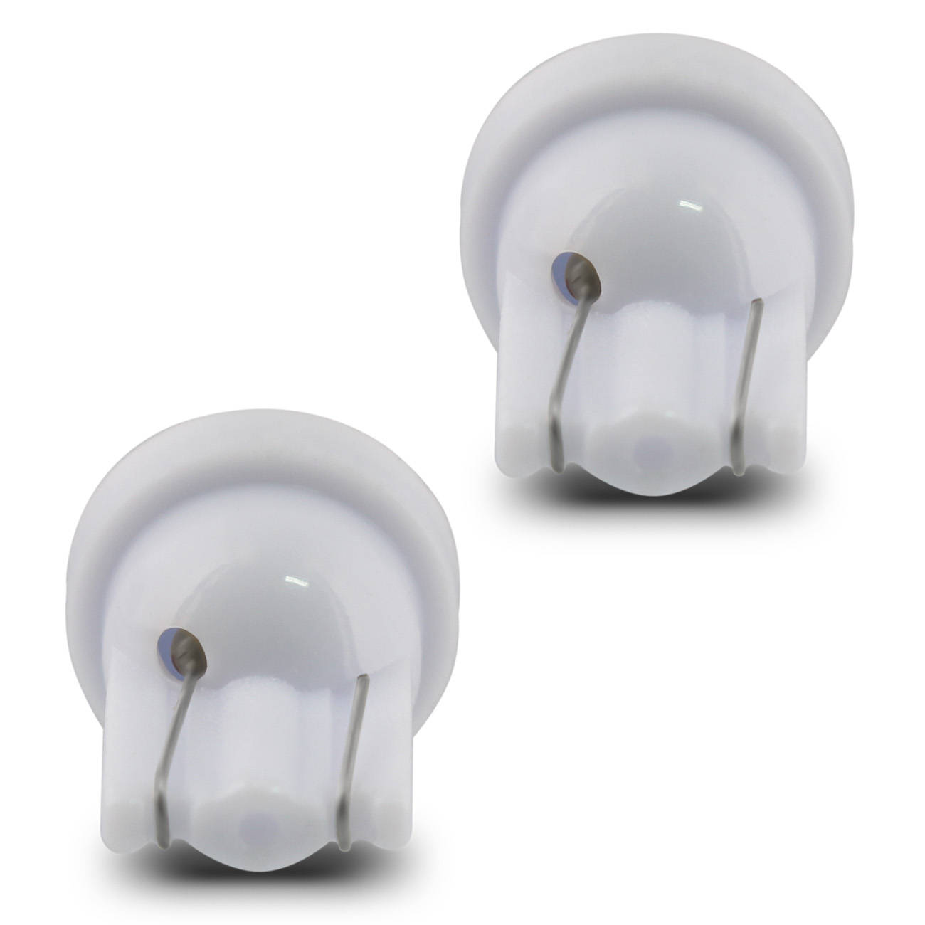 Encontraproduto.com.br - Par Lâmpadas LED T10 W5W Pingo 4 LEDs 2W 24V Luz Branca Aplicação Farol Meia Luz Caminhão