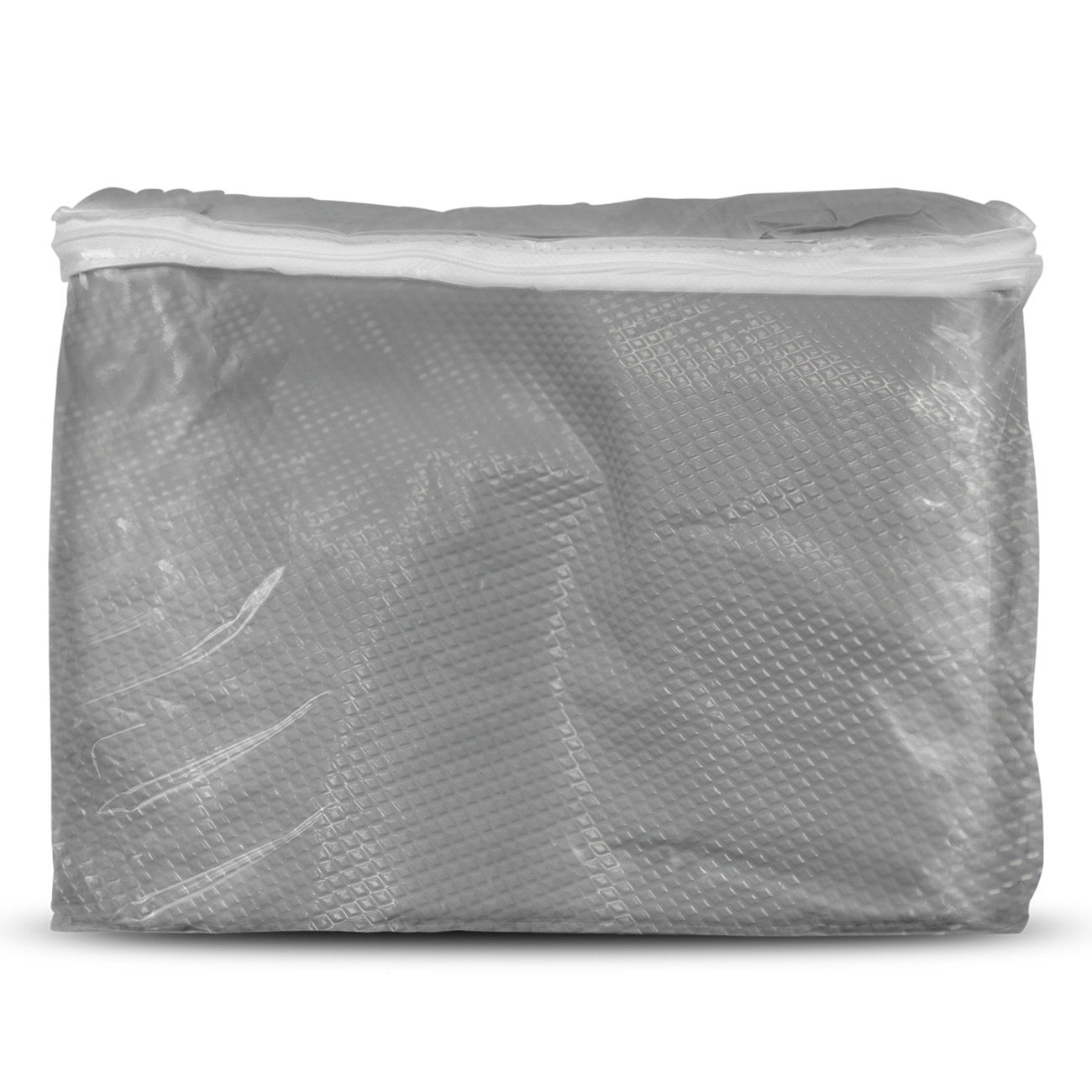 Encontraproduto.com.br - Capa Para Moto Forrada Impermeável Sol Chuva Tamanhos P M G Prata com Elástico