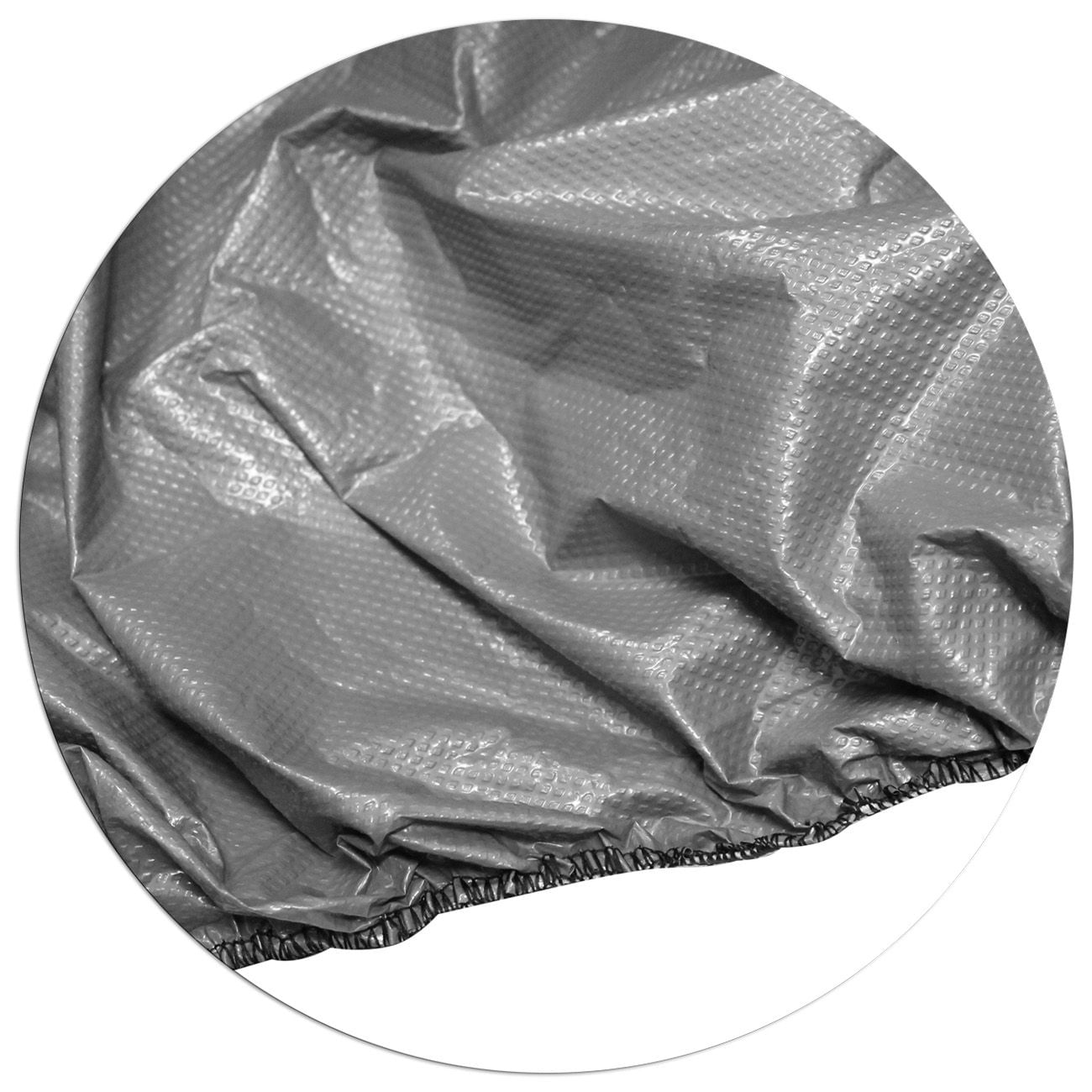 Encontraproduto.com.br - Capa Para Moto Forrada Impermeável Sol Chuva Tamanhos P M G Prata com Elástico