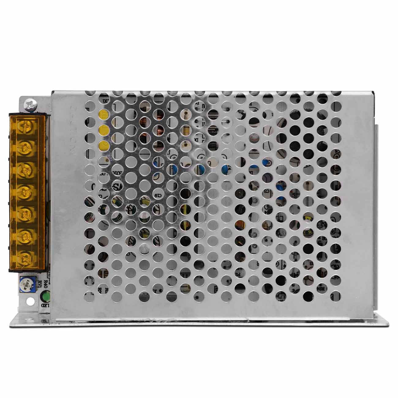 Encontraproduto.com.br - Kit 5 Fontes Chaveadas Colmeia 12V 10A Amperes 120W Entrada Bivolt 110V 220V LED Som Automotivo