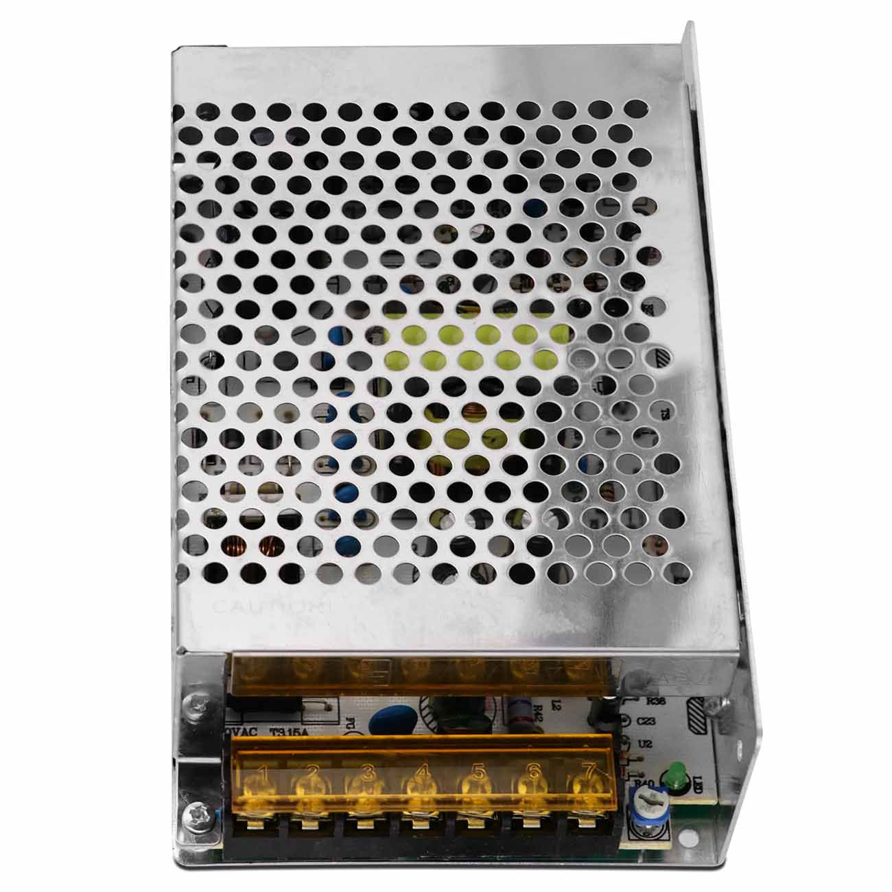 Encontraproduto.com.br - Kit 5 Fontes Chaveadas Colmeia 12V 10A Amperes 120W Entrada Bivolt 110V 220V LED Som Automotivo