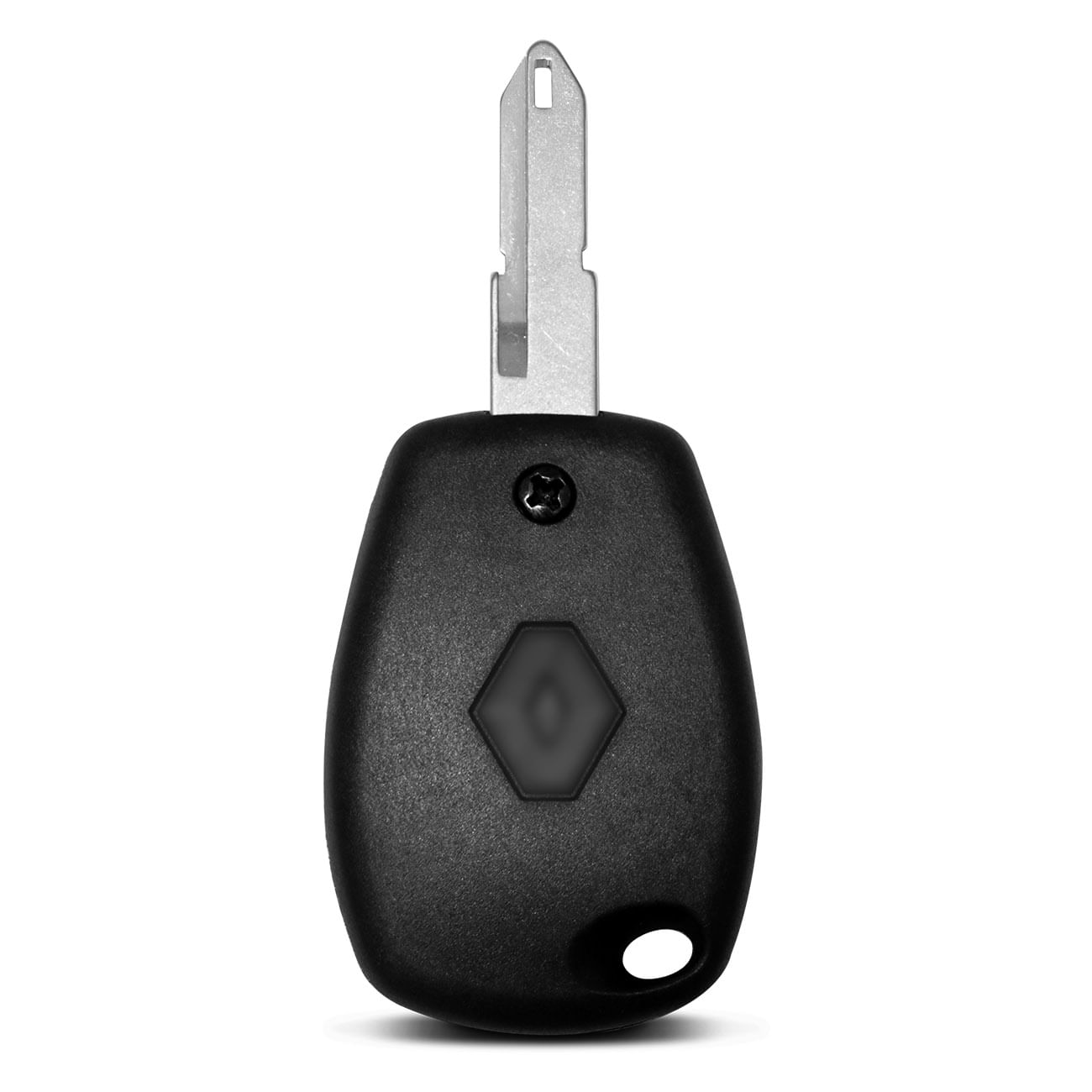Encontraproduto.com.br - Chave Renault Logan Sandero 2008 2009 2010 2011 2012 2 Botões Com Lâmina Modelo Original Preta