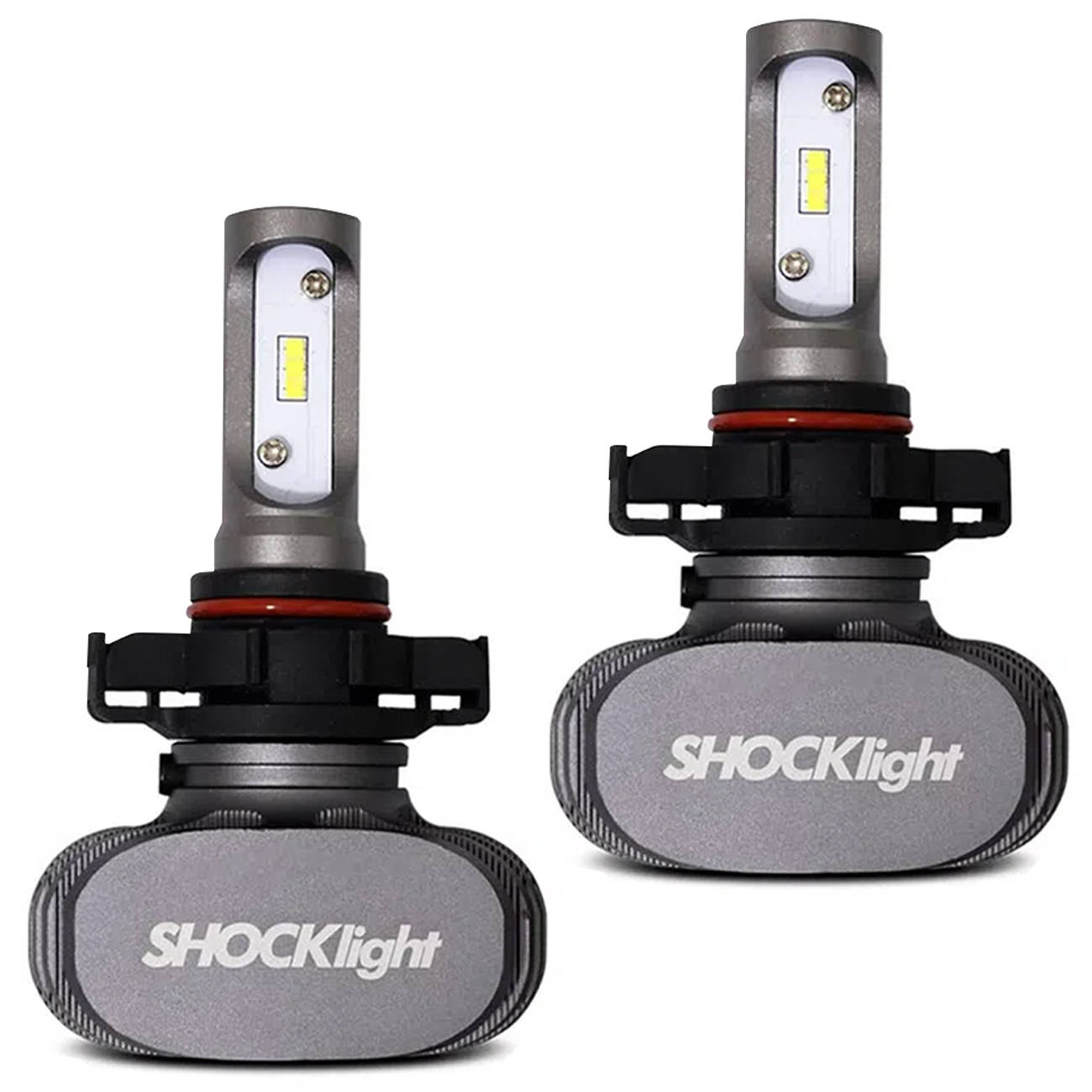Encontraproduto.com.br - Par Lâmpadas Ultra LED H16 6000K 10000LM Shocklight Titanium com Reator Efeito Xênon Farol Carro