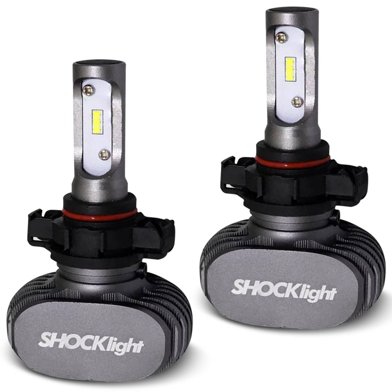 Encontraproduto.com.br - Par Lâmpadas Ultra LED H16 6000K 10000LM Shocklight Titanium com Reator Efeito Xênon Farol Carro