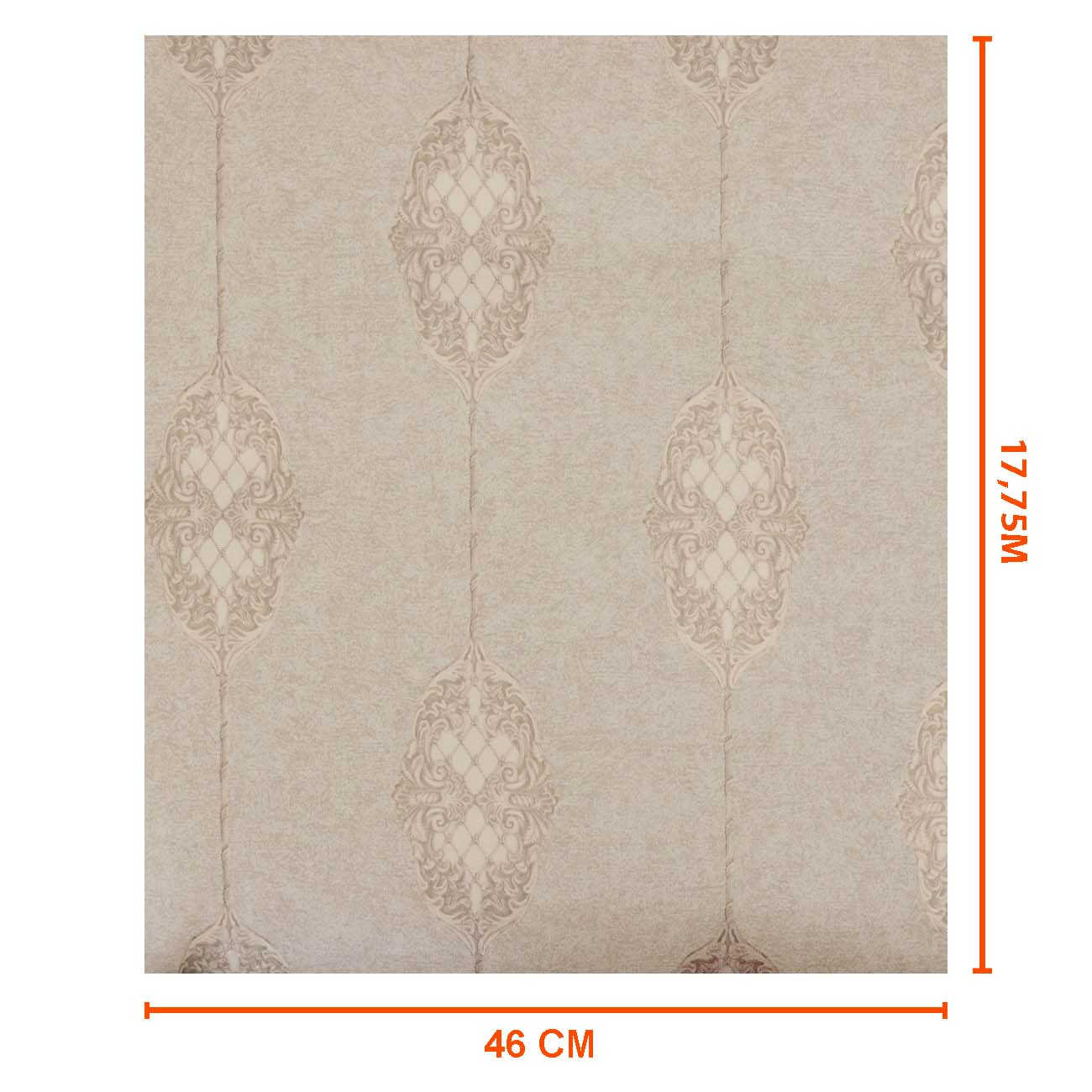 Encontraproduto.com.br - Papel de Parede Lavável Veluce Marrom Claro Para Decoração Sala Quarto 17 metros
