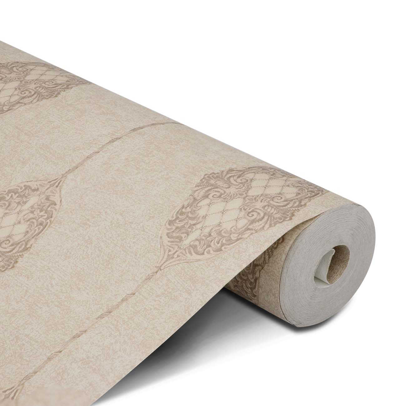 Encontraproduto.com.br - Papel de Parede Lavável Veluce Marrom Claro Para Decoração Sala Quarto 17 metros