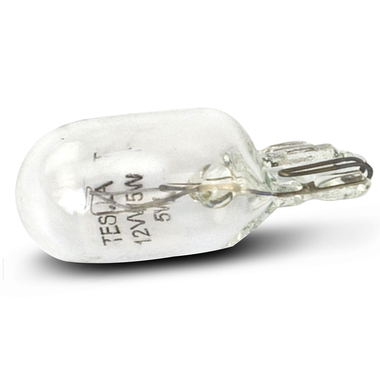 Encontraproduto.com.br - Kit 5 Lâmpadas Pingo Esmagadinha Teslla W5W 5W 12V Aplicação Lanterna Dianteira e Luz de Placa