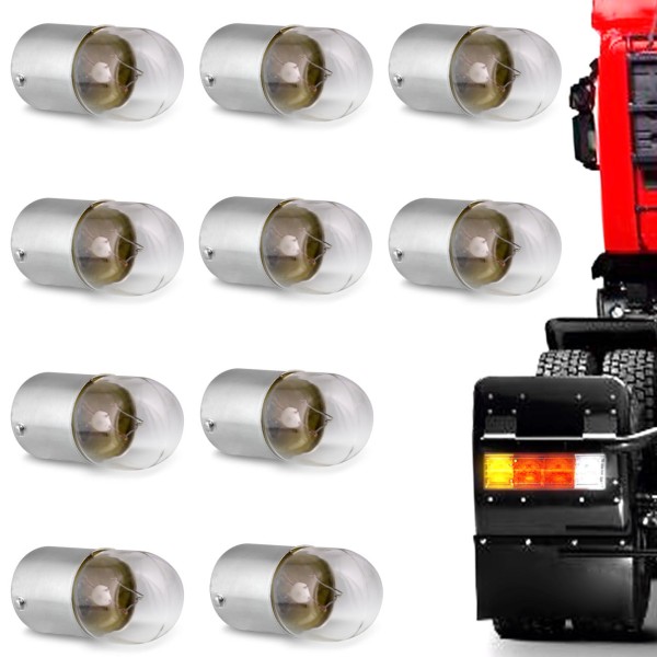 Encontraproduto.com.br - Kit 10 Lâmpadas Osram Halógena R5 Standard Original Line 3200K 5W 24V Lanterna Traseira Caminhão