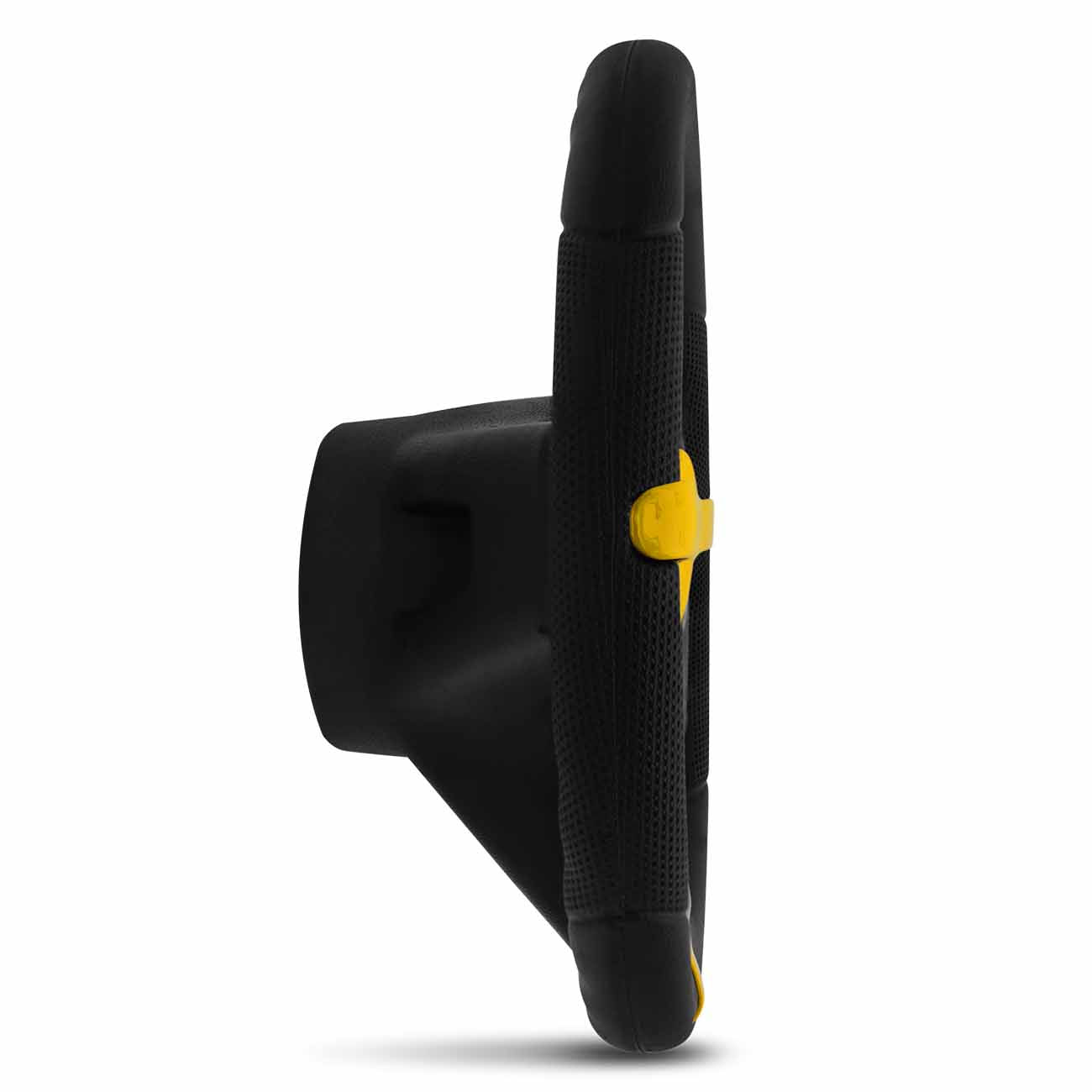 Encontraproduto.com.br - Volante Esportivo Jetta Alemão Universal Preto com Aplique Dourado sem Cubo com Acionador de Buzina
