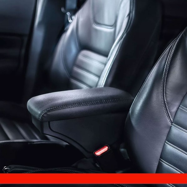 Encontraproduto.com.br - Encosto Descanso de Braço Apoio Kicks 2016 a 2020 e PCD Porta Objetos Eco Couro Encaixe Porta Copos