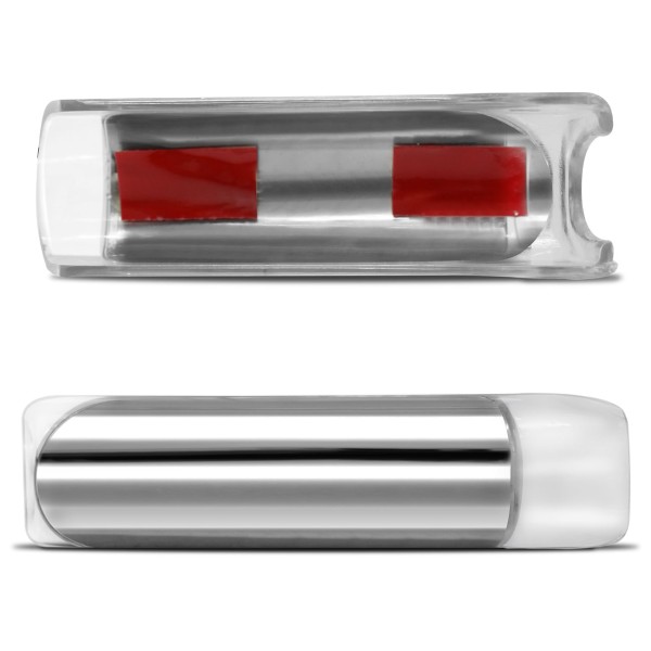 Encontraproduto.com.br - Aplique Manopla Capa Freio de Mão Universal Cromada com LED Verde Azul Vermelho Tuning