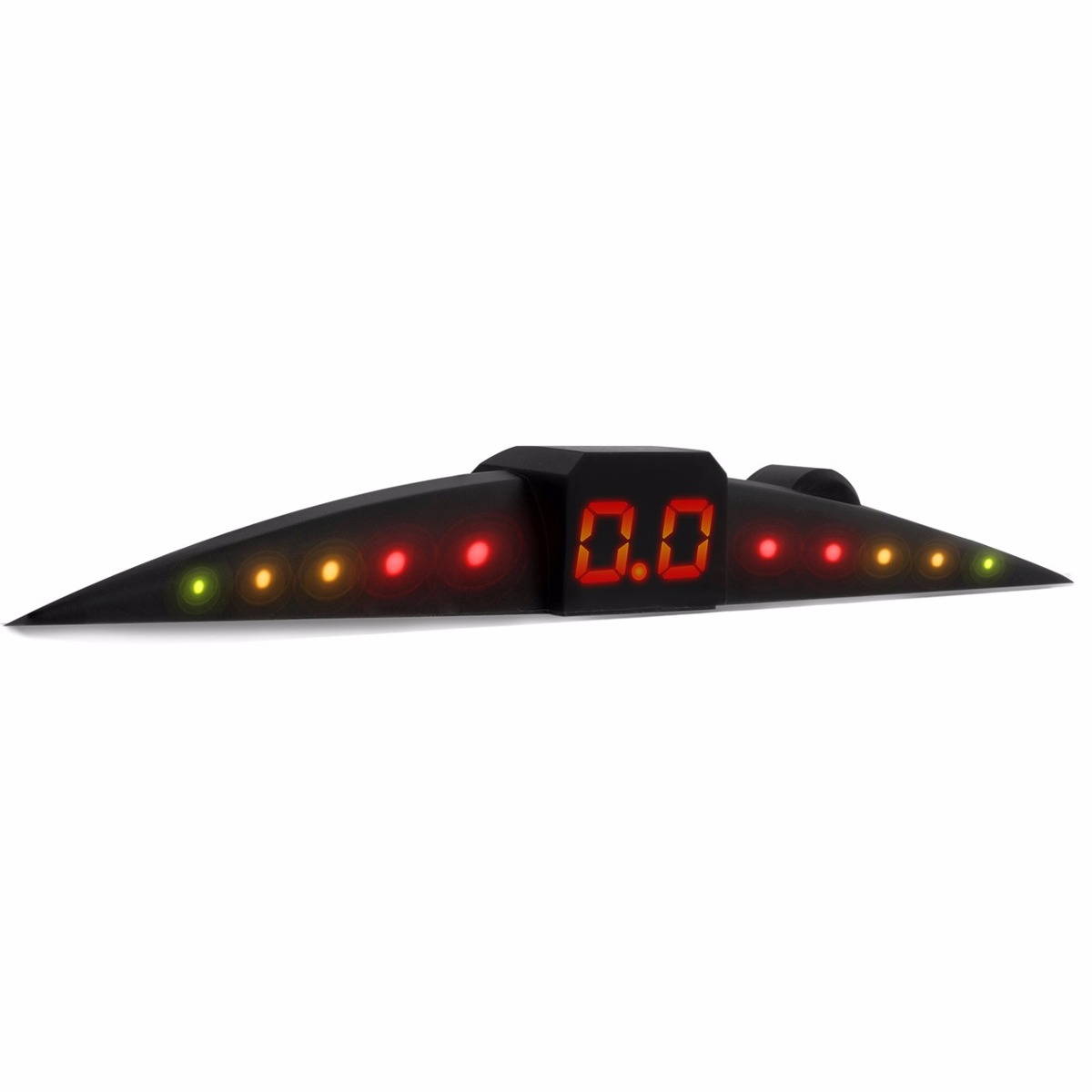 Encontraproduto.com.br - Sensor De Estacionamento 4 Pontos Universal Display LED Colorido Branco Preto Vermelho Prata Grafite