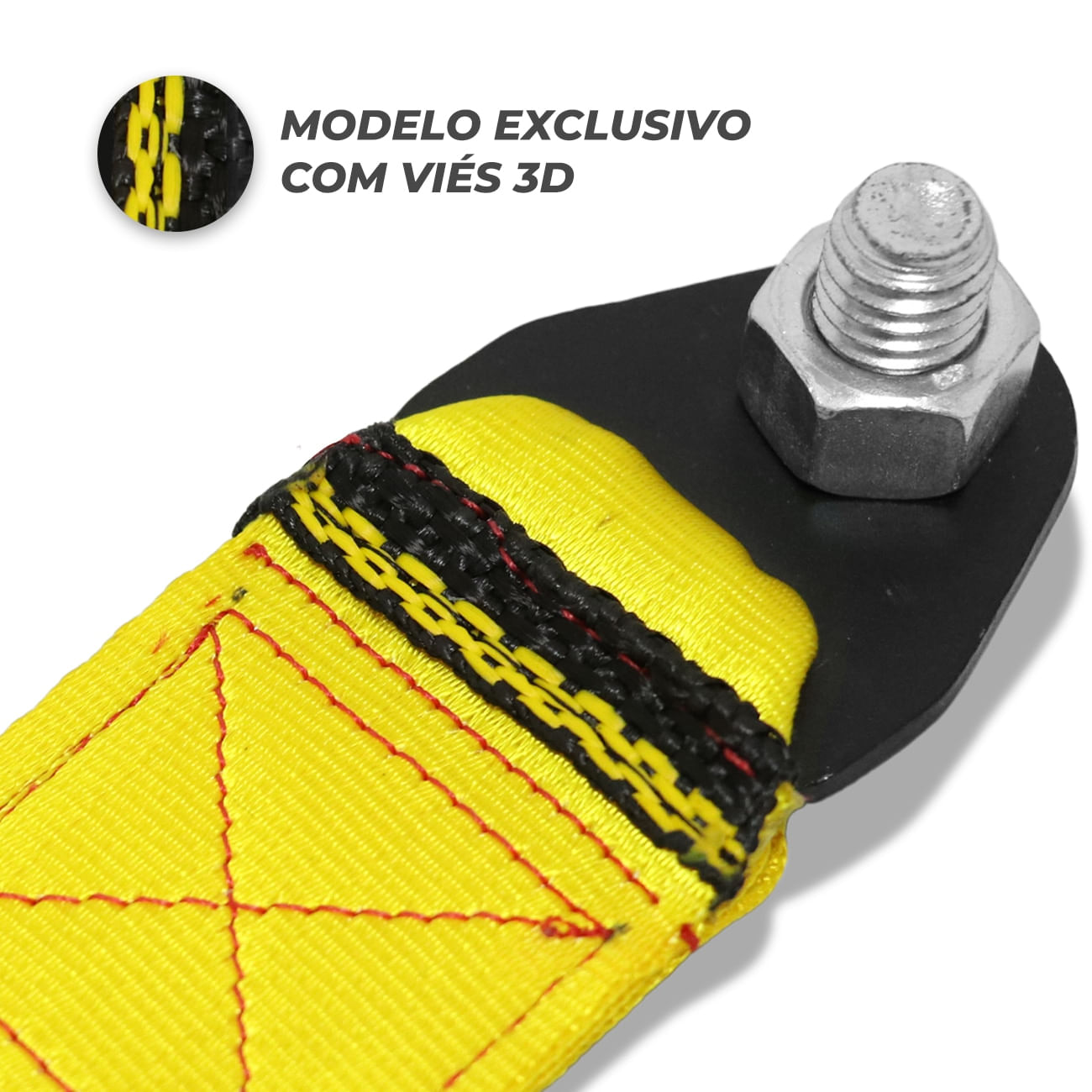 Cinta Fita Reboque Tow Strap Com Viés 3D Personalizado Shutt Capacidade 2 Toneladas Universal