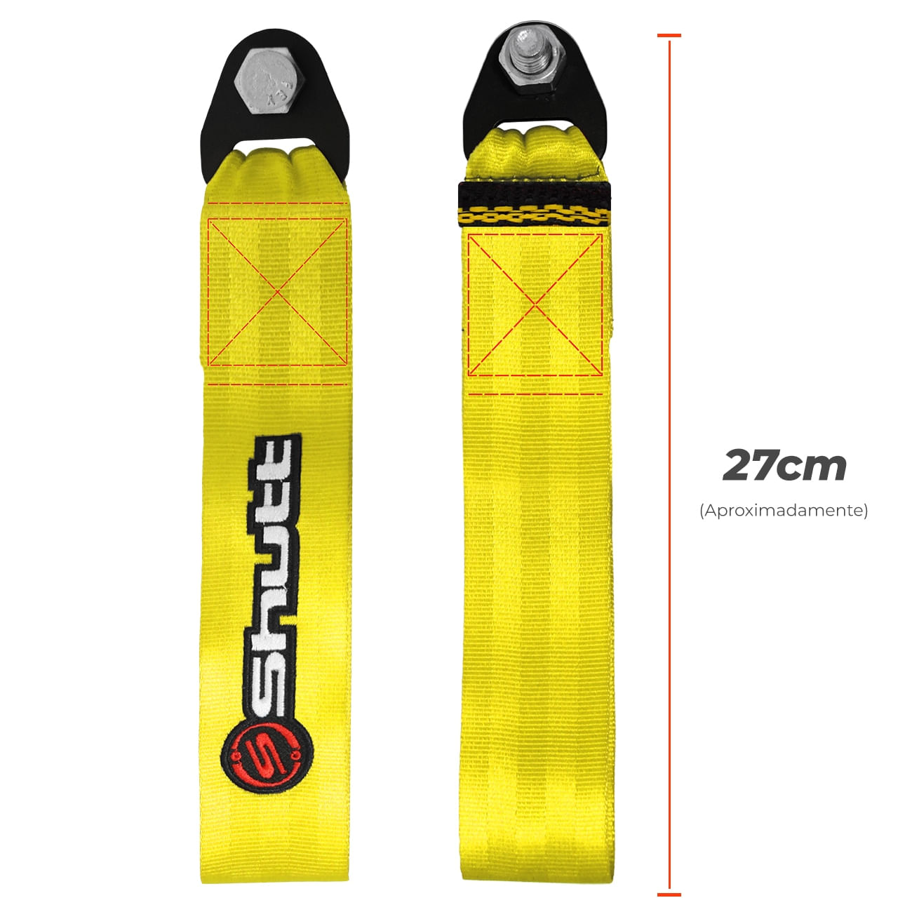 Cinta Fita Reboque Tow Strap Com Viés 3D Personalizado Shutt Capacidade 2 Toneladas Universal