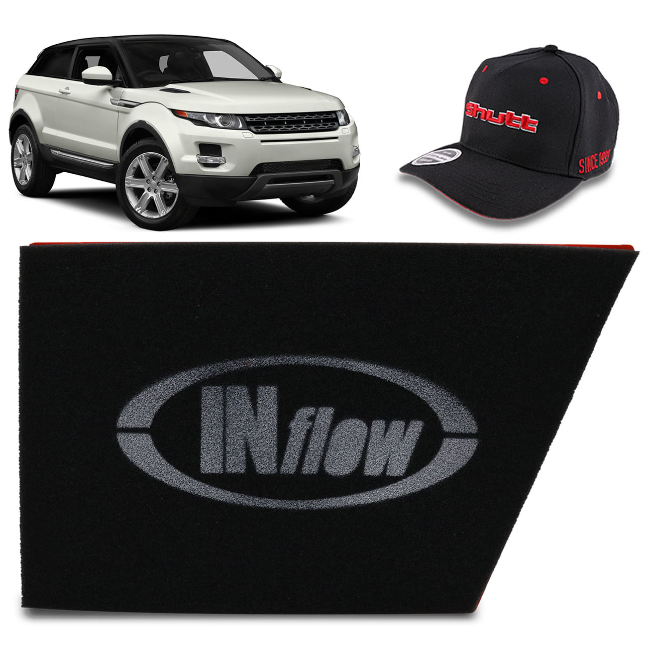 Filtro de Ar Esportivo Inflow Discovery Sport Range Rover Evoque Freelander Inbox HPF7600 + Brinde