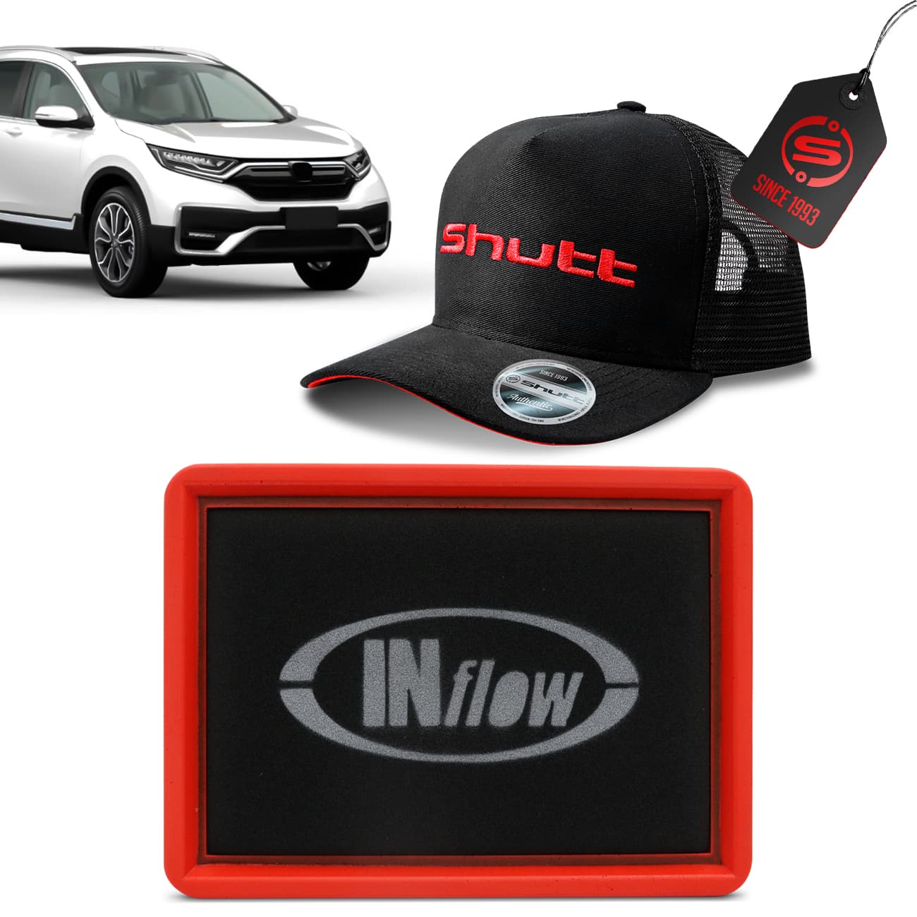 Filtro de Ar Esportivo Inflow  CR-V 2.0 2012 2013 2014 2015 2016 2017 Inbox HPF6810 + Brinde