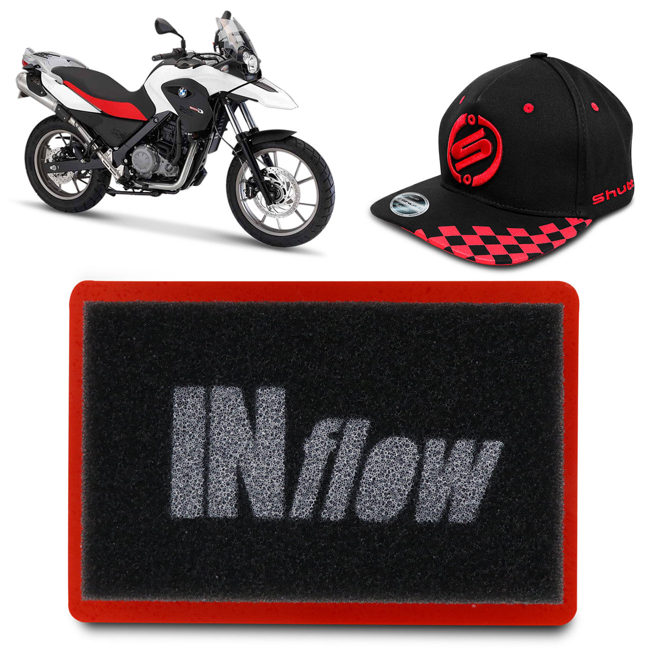 Filtro Ar Esportivo BMW F650 GS Dakar G650 GS Sertão Inbox MHPF2000 + Brinde